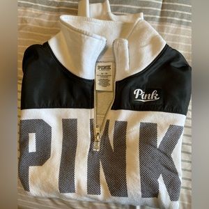 Selling my white 1/4 zip from PINK size XS